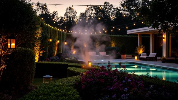 Idées luminescentes pour sublimer jardin et terrasse la nuit